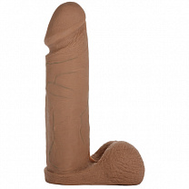 Фаллоимитатор Ultraskyn карамельного цвета 15 см